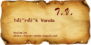 Török Vanda névjegykártya